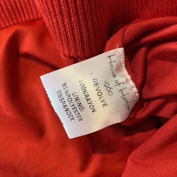 House of Harlow 1960 x REVOLVE Jeane Pant Racing Red Beach Crochet Sz large New - Picture 6 of 7